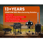 chungfu outdoor Outdoor Black Adjustable Portable Charcoal Grill BBQ Barbecue