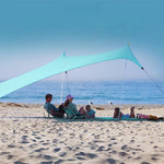 chungfu outdoor Quadrangle Beach Tent Portable Camping UV Protection Beach Leica Canopy Sunscreen Shade Tent