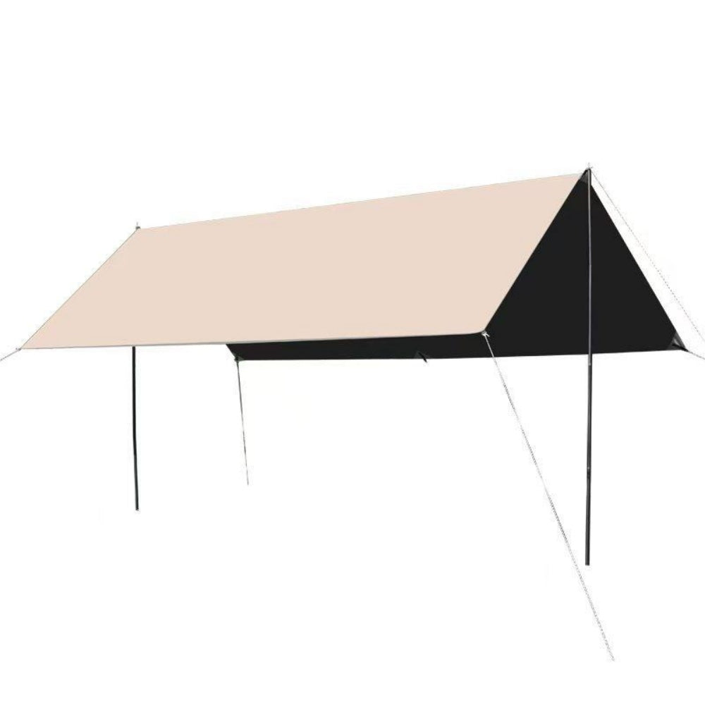 chungfu outdoor Portable Outdoor Oxford Cloth Tarp Tent with Thickened Canopy for Rain & Sun Protection for Camping Picnics Courtyards & Beaches