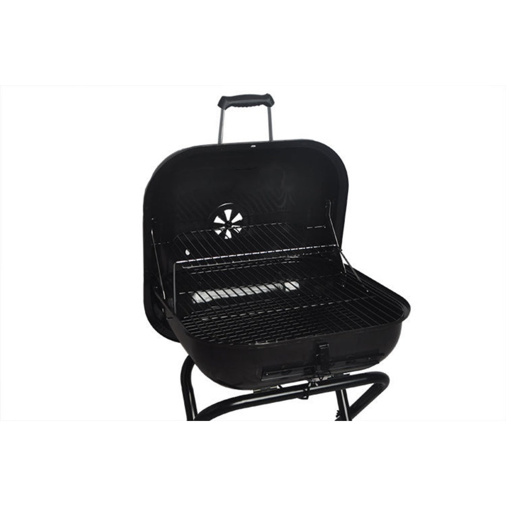 chungfu outdoor Outdoor Black Adjustable Portable Charcoal Grill BBQ Barbecue