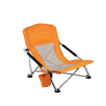 chungfu outdoor Beach Chair With Padded Armrest, Portable Camping Chair With Cup Holder R for Outdoor, Camping,Beach