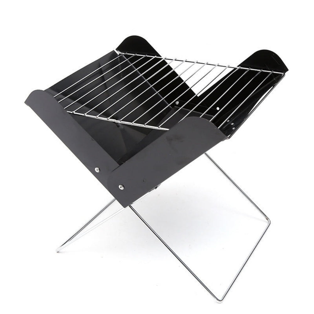 chungfu outdoor  Campfire Folding Grill Station Heat Resistant Charcoal Smoker Griddle Grill with Ash Catcher for Backpacker's BBQ
