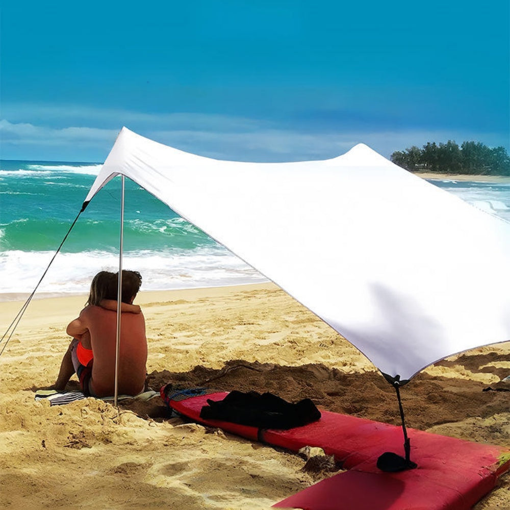 chungfu outdoor Quadrangle Beach Tent Portable Camping UV Protection Beach Leica Canopy Sunscreen Shade Tent