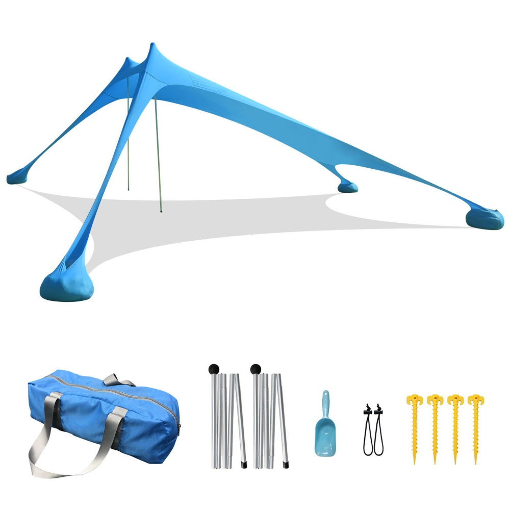 chungfu outdoor  Beach Tent Sunshade Camping, Each Canopy Sun Shelter UPF50+ Portable for Outdoor Family Camping-Fishing- Picnic