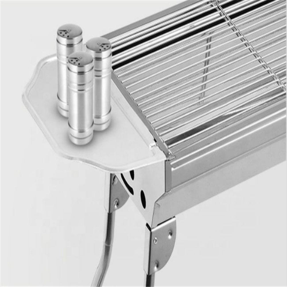 chungfu outdoor Popular Indoor Outdoor Garden Smokeless Charcoal Grill with Smoker Stack Trolley Barbecue