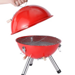chungfu outdoor Portable Metal Charcoal Barbecue Grill Small Outdoor Soccer Kettle for Barbecues