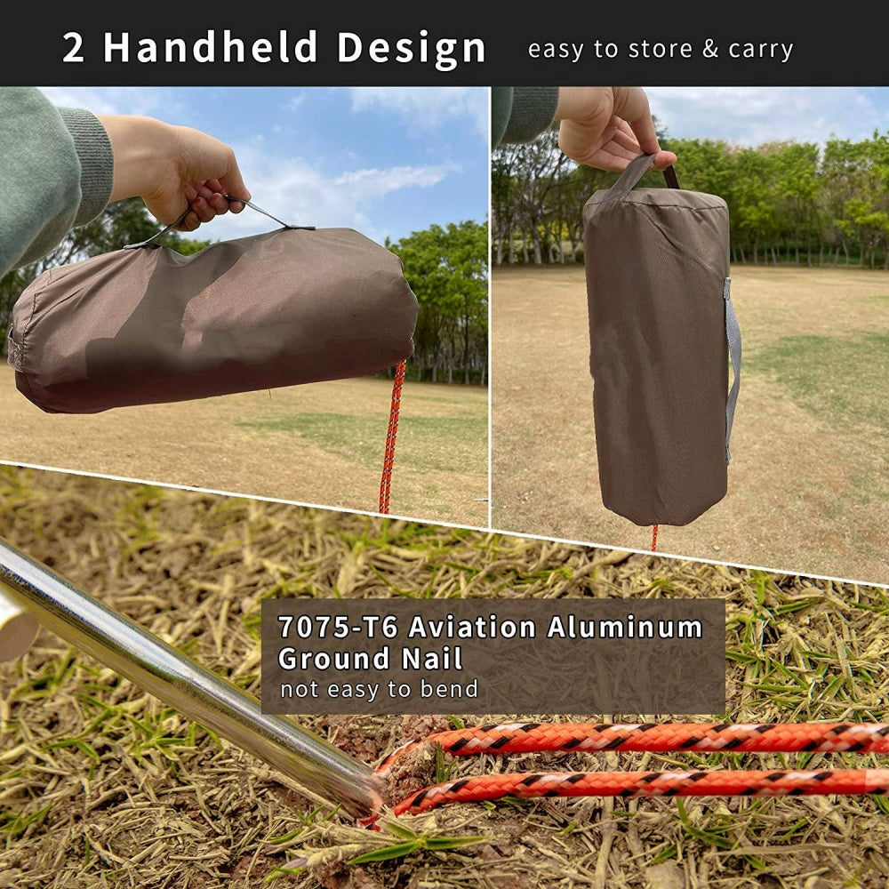 chungfu outdoor Hammock Accessories Very Quick Setup with Included Stakes and Carry Bag Windproof Camping Picnic