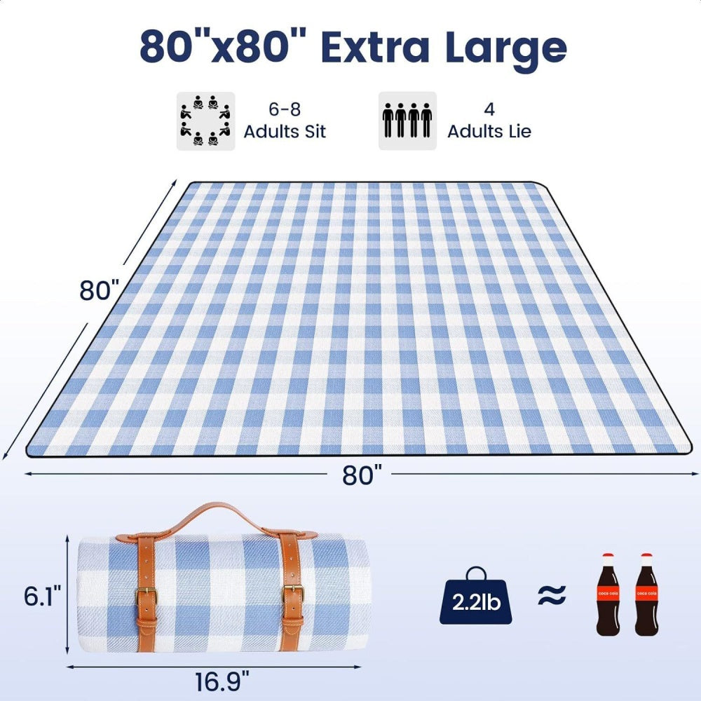 chungfu outdoor Thickened Foldable Picnic Mat Moisture-Proof Beach Blanket for Indoor Camping Park Beach Use-Quality Outdoor Equipment