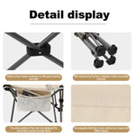 chungfu outdoor Portable steel folding camping chair with 4-level adjustable lightweight beach lounge chair, including a footstool