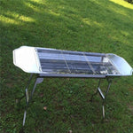 chungfu outdoor Popular Indoor Outdoor Garden Smokeless Charcoal Grill with Smoker Stack Trolley Barbecue