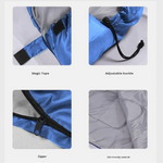 chungfu outdoor Large Adult Winter Outdoor Camping Envelope Waterproof 3-Season Customizable Dirt-Proof Polyester Sleeping Bag for Summer Travel