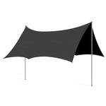 chungfu outdoor Black Waterproof Windproof Oxford Fabric Single Layer 8mm Thick Summer Use Canopy Tent Outdoor Camping Equipment Camping Awning