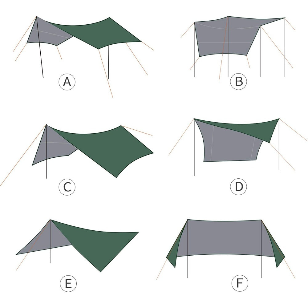 chungfu outdoor Hammock Accessories Very Quick Setup with Included Stakes and Carry Bag Windproof Camping Picnic