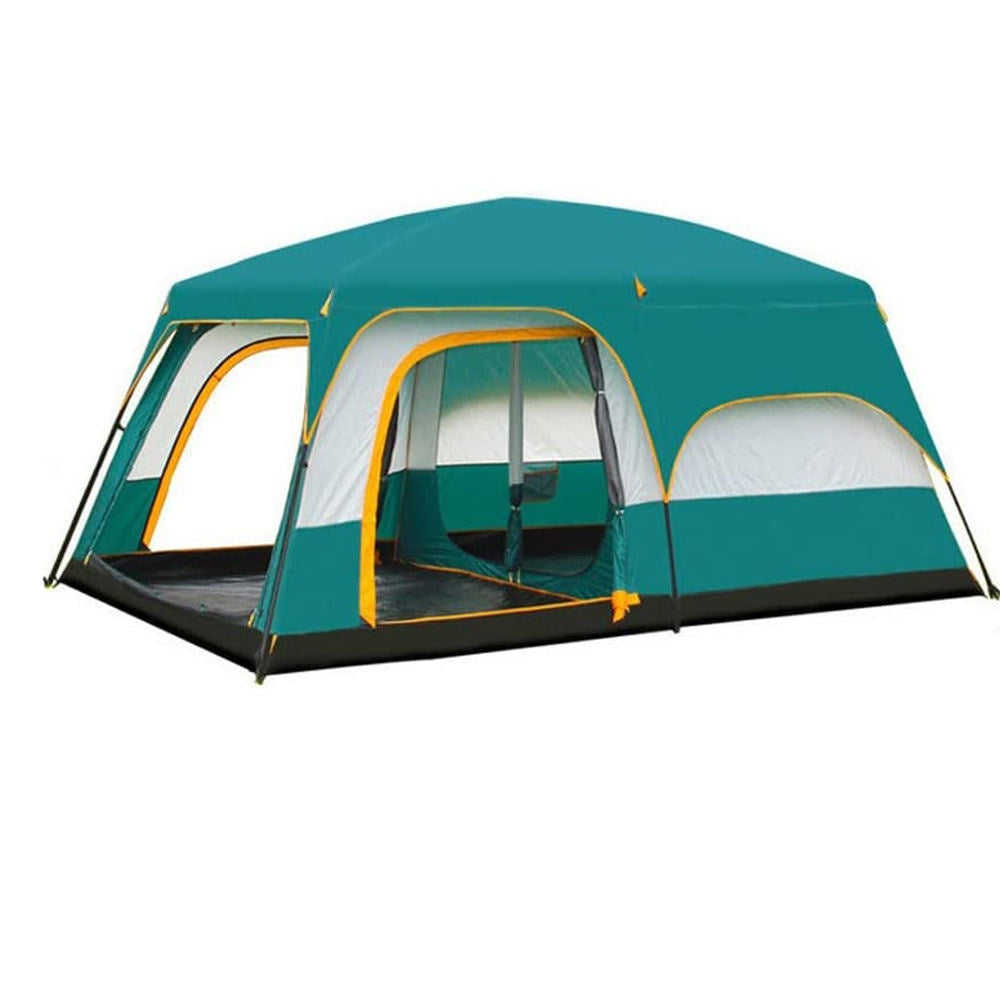 chungfu outdoor  Luxury 10-Person Waterproof Dome Tent Two Bedrooms and One Living Room with Sun Protection Hot Sale Outdoor Camping Tent
