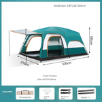 chungfu outdoor  Luxury 10-Person Waterproof Dome Tent Two Bedrooms and One Living Room with Sun Protection Hot Sale Outdoor Camping Tent