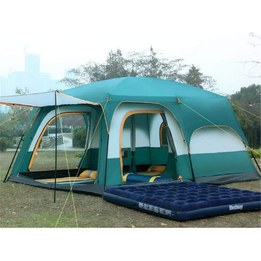 chungfu outdoor  Luxury 10-Person Waterproof Dome Tent Two Bedrooms and One Living Room with Sun Protection Hot Sale Outdoor Camping Tent