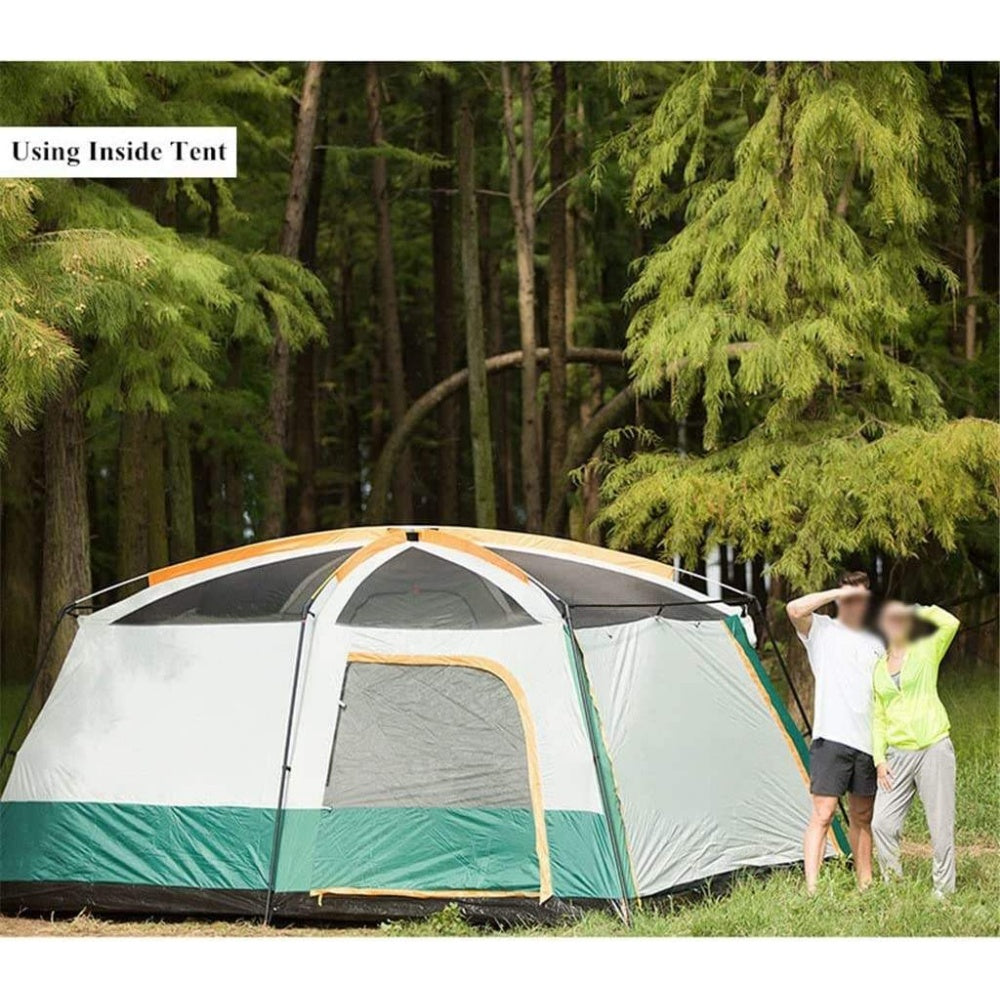 chungfu outdoor  Luxury 10-Person Waterproof Dome Tent Two Bedrooms and One Living Room with Sun Protection Hot Sale Outdoor Camping Tent