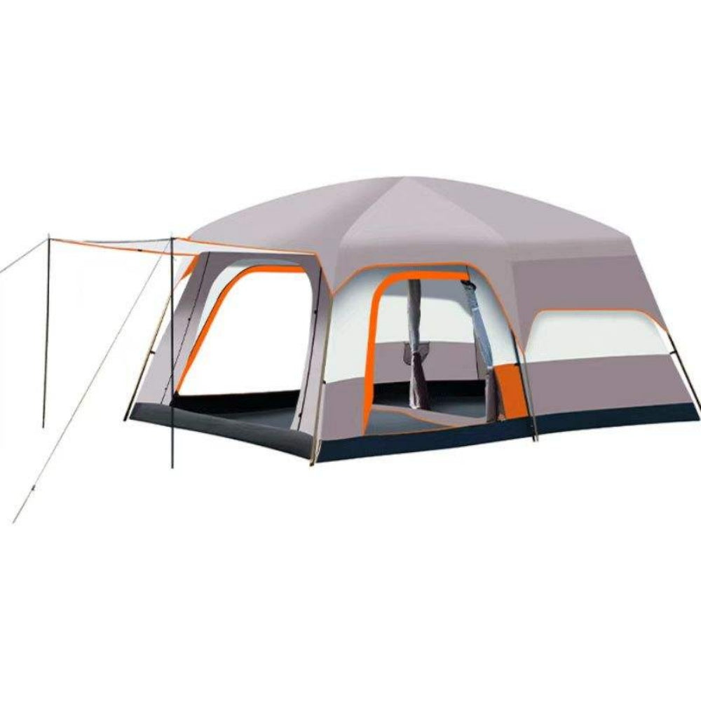 chungfu outdoor  Outdoor Two-bedroom and One-living Room Camping Tent 5-8 People Reusable Camping Tent for Waterproof
