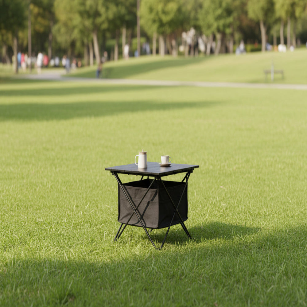 chungfu outdoor Outdoor Picnic Ultra Light Hiking Folding Camping Aluminum Camping Beach Folding Table with Storage Bag