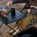 chungfu outdoor Outdoor Picnic Ultra Light Hiking Folding Camping Aluminum Camping Beach Folding Table with Storage Bag