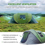 chungfu outdoor Portable Extra Large Folding Pop-Up Tent Quick Automatic Opening for Outdoor Camping and Travel for Campers