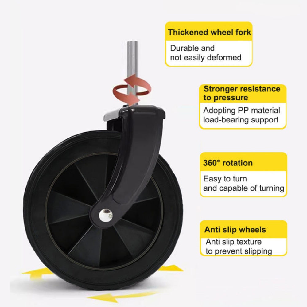 chungfu outdoor Camping Cart Outdoor Folding Hand Push Children's Small Trailer Picnic Mini High Carbon Steel Black