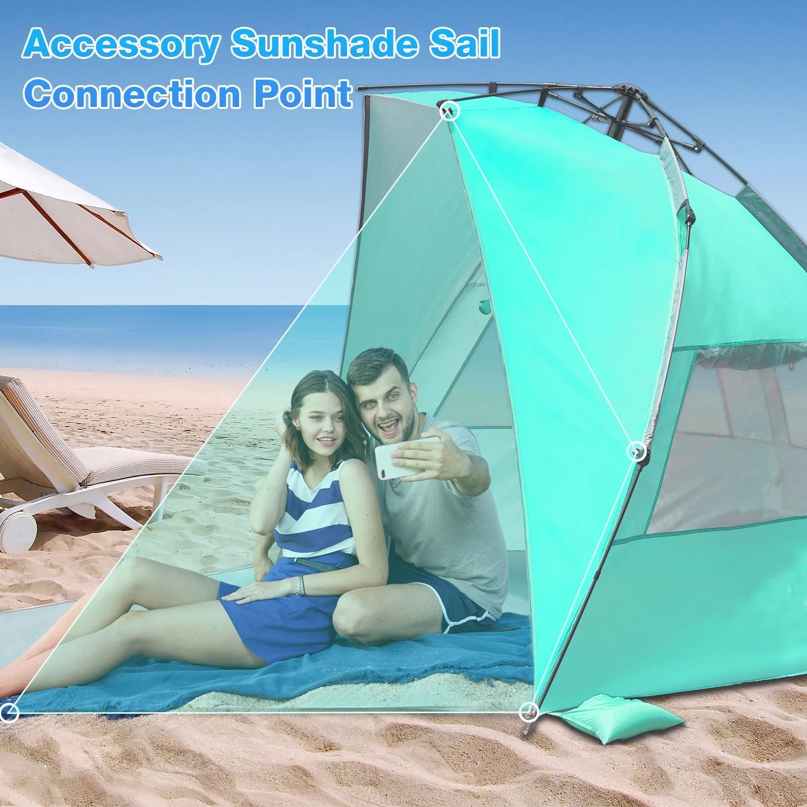 chungfu outdoor  Waterproof Beach Tent engineered for coastal adventures and sun-soaked retreats.