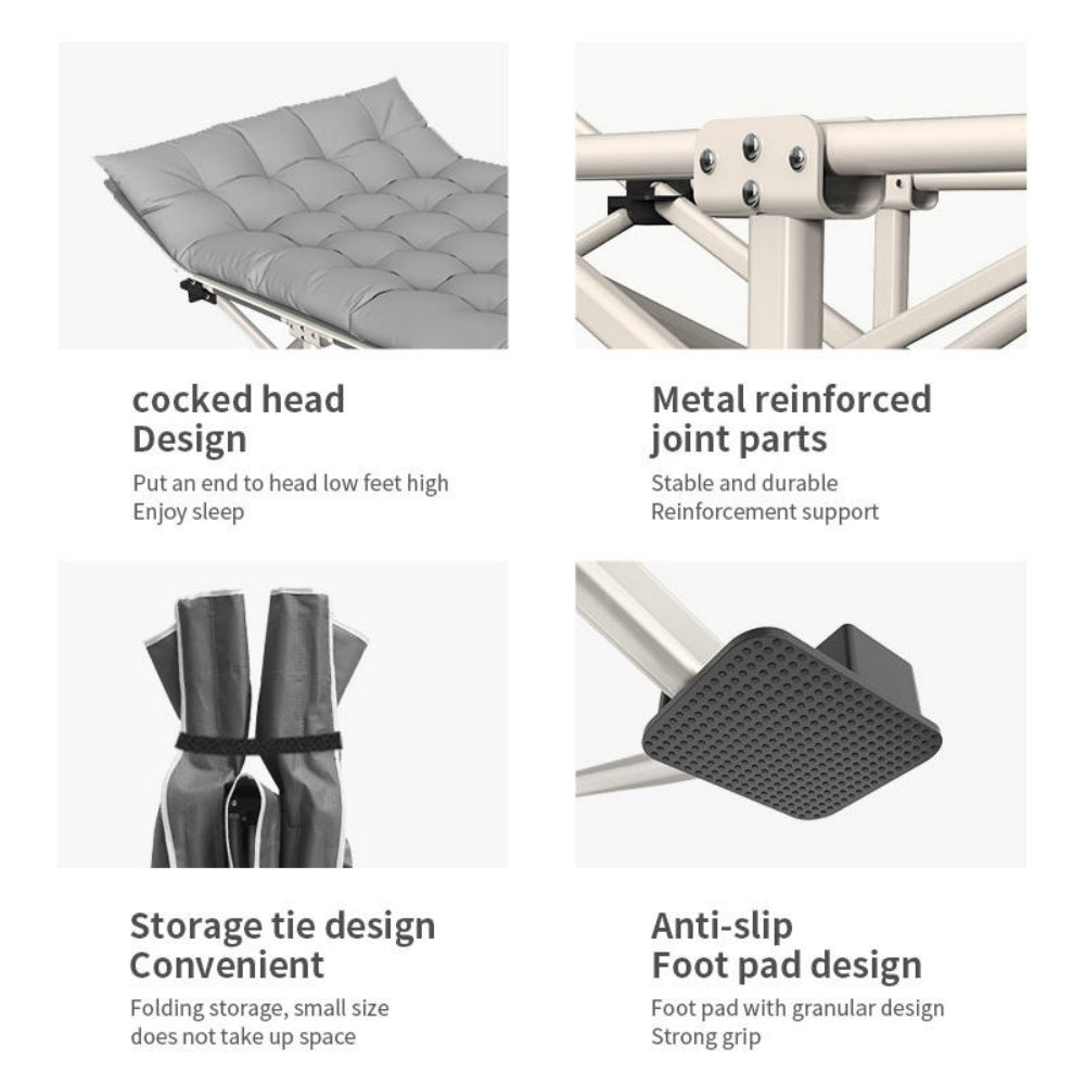 chungfu outdoor Folding Cots With Luxurious Memory Foam Mattress Perfect Guest Camping Bed