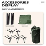 chungfu outdoor Outdoor folding camping bed Aluminum alloy material Side storage bag