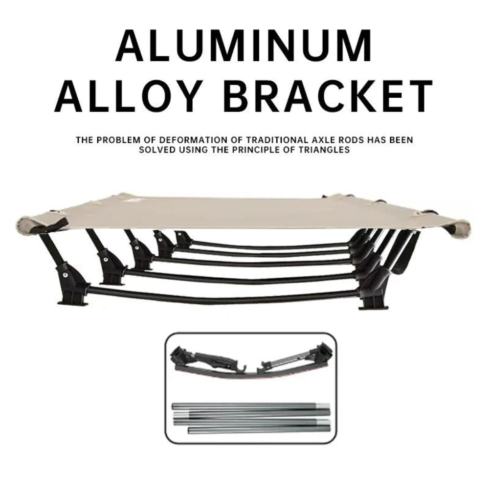 chungfu outdoor Outdoor folding camping bed Aluminum alloy material Side storage bag