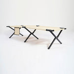 chungfu outdoor Outdoor aluminum folding luxury adult bed 600D camping hiking double-layer fabric