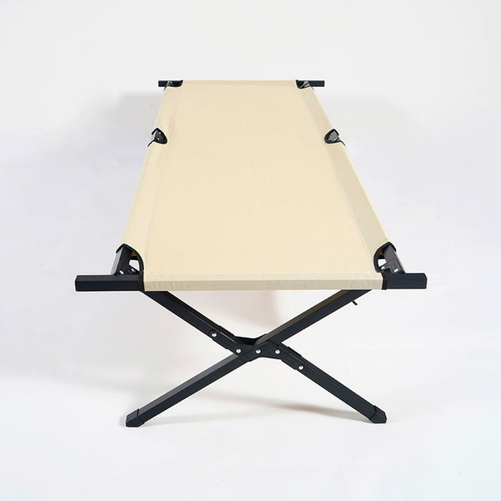 chungfu outdoor Outdoor aluminum folding luxury adult bed 600D camping hiking double-layer fabric