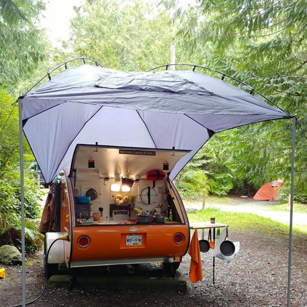 chungfu outdoor Camping Car Tent for Truck Aluminum Pole Car Tent Umbrella Tailgate Car Tent
