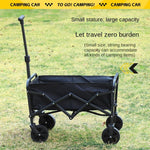 chungfu outdoor Foldable Steel Frame Trolley Collapsible Utility Cart for Camping Shopping & Tools Storage with 150kg Load Capacity
