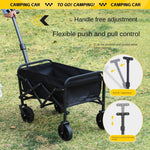 chungfu outdoor Foldable Steel Frame Trolley Collapsible Utility Cart for Camping Shopping & Tools Storage with 150kg Load Capacity