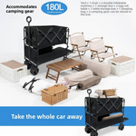 chungfu outdoor Large Capacity Double-Layer Design Outdoor Camping Trolley Hand-Pushed Campsite Equipment