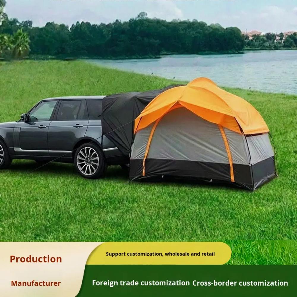 chungfu outdoor SUV Tunnel Tent Portable Camping Extra-Large Space Car Tail Extension Car Tent Folding Car Tent Car Camping Tent