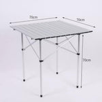 chungfu outdoor foldable Folding Timber Top Solid Outdoor Egg Camping Pine Wood Roll Table